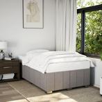 vidaXL Bedframe zonder matras 120x190 cm stof taupe, Verzenden, Nieuw