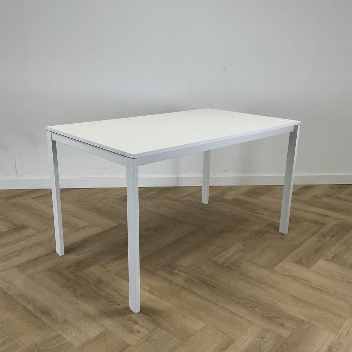 kantinetafel 125x75 cm, wit, Zakelijke goederen, Kantoor en Winkelinrichting | Kantoormeubilair en Inrichting, Bureau, Gebruikt