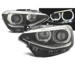 PHARES POUR BMW SÉRIE 1 F20 F21 ANGEL EYES LED FOND NOIR, Verzenden