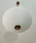 Plafondlamp - Opaline glas - Messing, Italië, jaren 50-60, Antiquités & Art