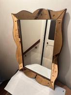 Spiegel - gegraveerde wijnglas - Venetiaanse spiegel, Antiek en Kunst