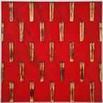 Bernard Aubertin (1934-2015) - Dessin de Feu sur Table Rouge, Antiquités & Art