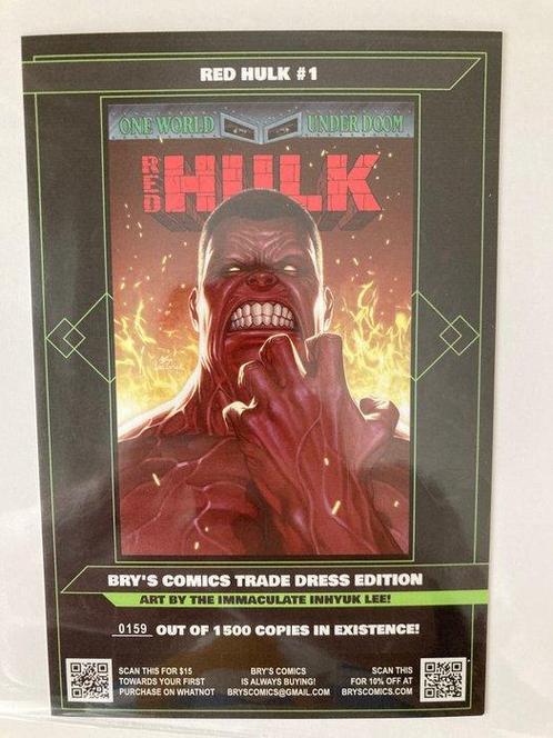 Red Hulk #1 - Store Exclusive InHyuk Lee Variant Cover -, Boeken, Strips | Comics