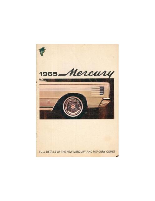 1965 MERCURY PROGRAMMA BROCHURE ENGELS, Boeken, Auto's | Folders en Tijdschriften