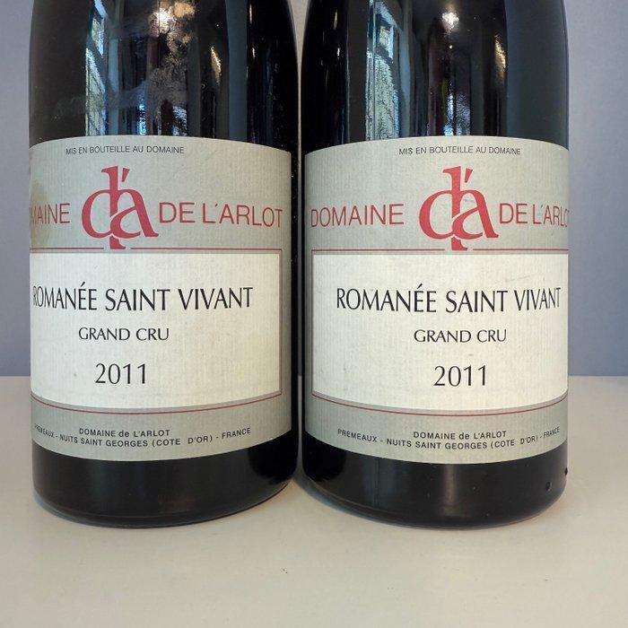 2011 Domaine de LArlot - Romanée-Saint-Vivant Grand Cru - 2, Verzamelen, Wijnen