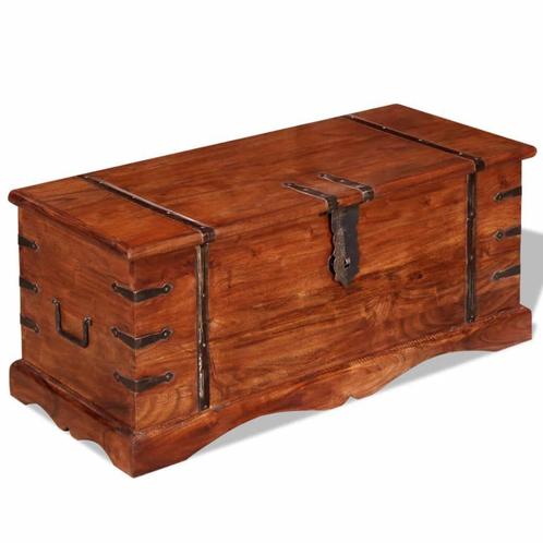 Opbergkist Acaciahout | 90x40x40cm | 40% Korting OP=OP, Huis en Inrichting, Woonaccessoires | Kisten, 50 tot 100 cm, Nieuw, Overige houtsoorten