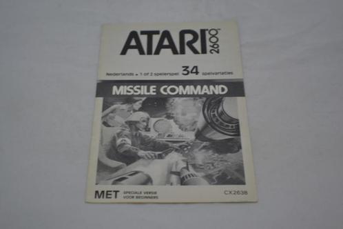 Missile Command Black and White (ATARI MANUAL), Games en Spelcomputers, Spelcomputers | Atari