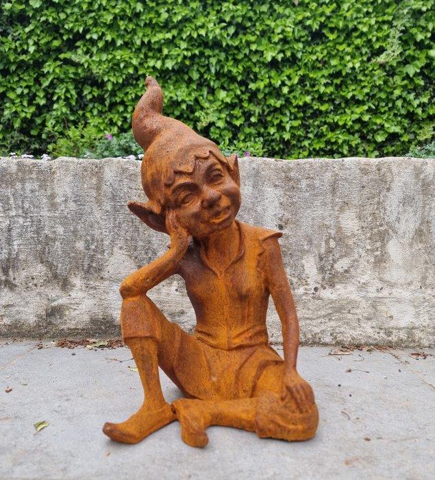 Beeldje - A dreaming garden gnome - IJzer, Antiek en Kunst, Curiosa en Brocante