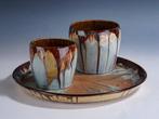 Faiencerie de Thulin - Pot - Art Deco set • schaal met