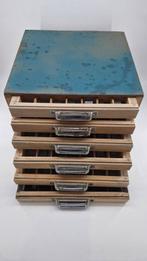 Printer Small Six Drawer Vintage Cabinet - Werkgereedschap