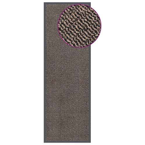 vidaXL Deurmat getuft 60x180 cm donkerbruin, Tuin en Terras, Deurmatten, Nieuw, Verzenden