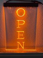 OPEN neon bord lamp LED verlichting reclame lichtbak VERTICA, Verzenden, Nieuw