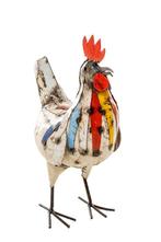 Decoratief ornament - Afrika - Kip gemaakt van schroot