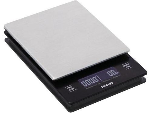 Hario (koffie) Weegschaal - Zwart - Metaal - Timer - USB, Huis en Inrichting, Woonaccessoires | Overige, Zo goed als nieuw, Verzenden