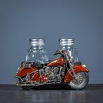 Figuur - Decoratieve 50er jaren motor als peper en zout stel