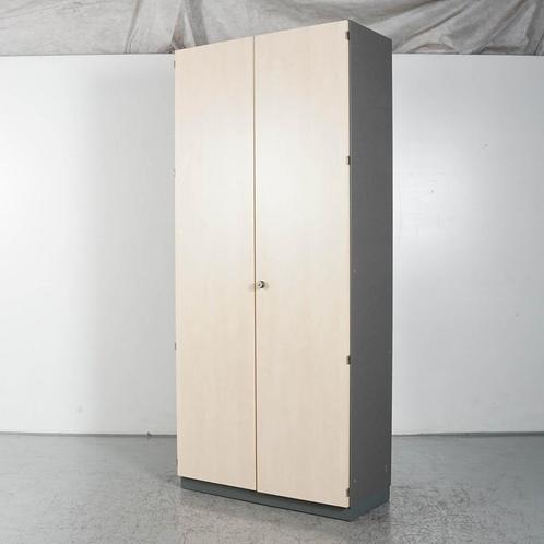 Draaideurkast Assmann - Ahorn - Antraciet - 227 x 100 cm, Huis en Inrichting, Kasten | Roldeurkasten en Archiefkasten, Gebruikt