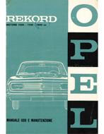 1963 OPEL REKORD INSTRUCTIEBOEKJE ITALIAANS, Auto diversen, Handleidingen en Instructieboekjes