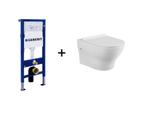 Toilet met Geberit inbouwreservoir - Gratis Levering, Bricolage & Construction, Sanitaire, Verzenden, Toilet