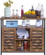 Dressoir -  - Open planken - Vintage - Donkerbruin, Ophalen of Verzenden, Nieuw