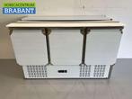 RVS Saladette Koelwerkbank 3 deuren 1/1 GN 137 cm 230V, Ophalen of Verzenden, Nieuw in verpakking