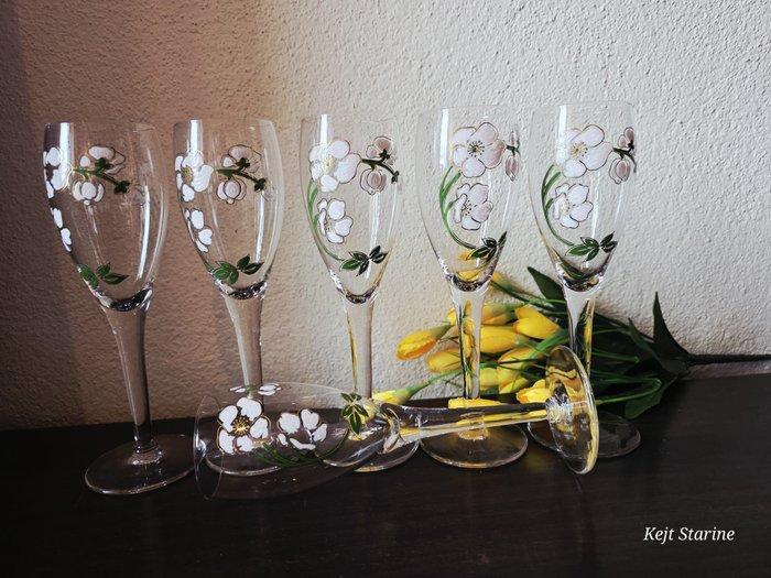 Perrier Jouet - Emile Gallé - Champagneglas (6) - Belle, Antiek en Kunst, Antiek | Meubels | Tafels