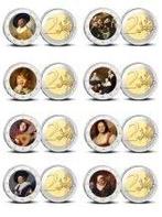 Nederland. 2 Euro Various Years Frans Hals (8 stuks met
