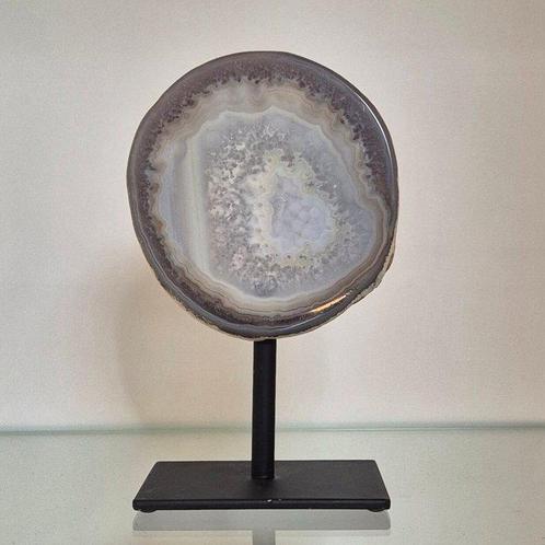 Agaat Gepolijste - Hoogte: 19 cm - Breedte: 11.3 cm- 964 g -, Verzamelen, Mineralen en Fossielen