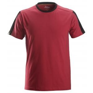 Snickers 2518 allroundwork, t-shirt - 1604 - chili red -, Bricolage & Construction, Vêtements de sécurité