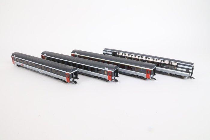 Roco H0 - Modeltrein personenwagen (4) - Eurocity, Hobby en Vrije tijd, Modeltreinen | H0