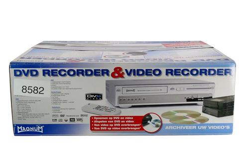 Magnum DVD-VCR | VHS / DVD Combi Recorder | BOXED, Audio, Tv en Foto, Videospelers, Verzenden