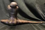 Beeld, Bronzen Art Deco/Art Nouveau dame 48,5 cm - 20 cm -
