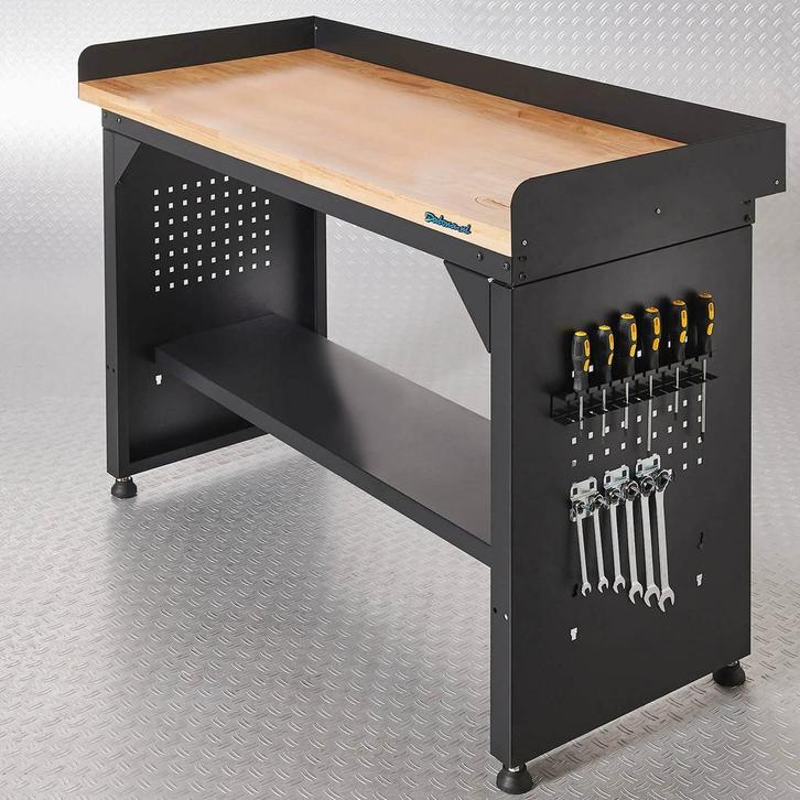 Datona Werkbank PRO - eiken werkblad - legbord - 150 cm -, Doe-het-zelf en Bouw, Werkbanken, Ophalen of Verzenden