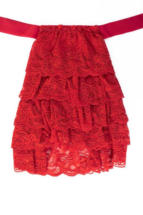 Jabot Kanten Kraag Rood Klassiek Vintage Victoriaans Steampu, Kleding | Heren, Carnavalskleding en Feestkleding, Nieuw, Ophalen of Verzenden