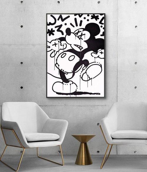 Omhie (1986) - Hey Mickey! (Mickey Mouse / XL / Unique work), Antiek en Kunst, Kunst | Schilderijen | Modern