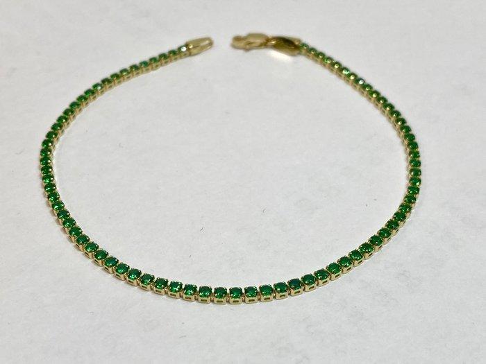 Zonder Minimumprijs - Tennis armband - 18 karaat Geel goud -, Handtassen en Accessoires, Antieke sieraden