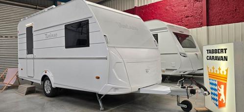 Tabbert Turiano 420  QD/F 2025 Promo, Caravans en Kamperen, Caravans, 1000 - 1250 kg, Airco, Disselslot, Douche, Fietsenrek, Gascomfoor