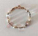 Bracelet - 18 carats Or jaune Perle - Quartz, Handtassen en Accessoires