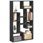 vidaXL Boekenkast 72x20x120 cm bewerkt hout zwart, Huis en Inrichting, Kasten | Boekenkasten, Verzenden, Nieuw