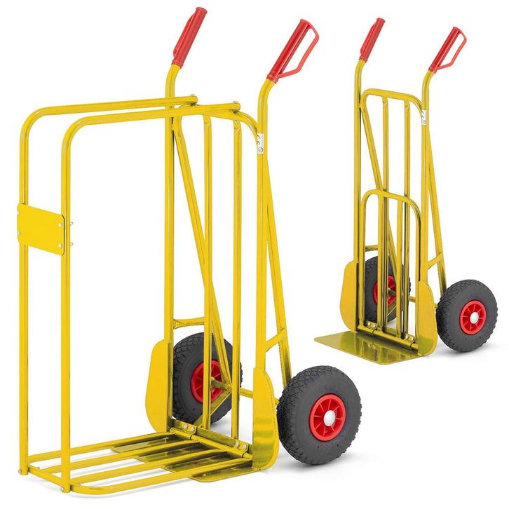 Steekwagen - houtwagen - opvouwbaar - tot 280 kg - blauw, Doe-het-zelf en Bouw, Transportwagens, Nieuw, Ophalen of Verzenden