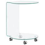vidaXL Salontafel 45x40x58 cm gehard glas, Verzenden, Nieuw