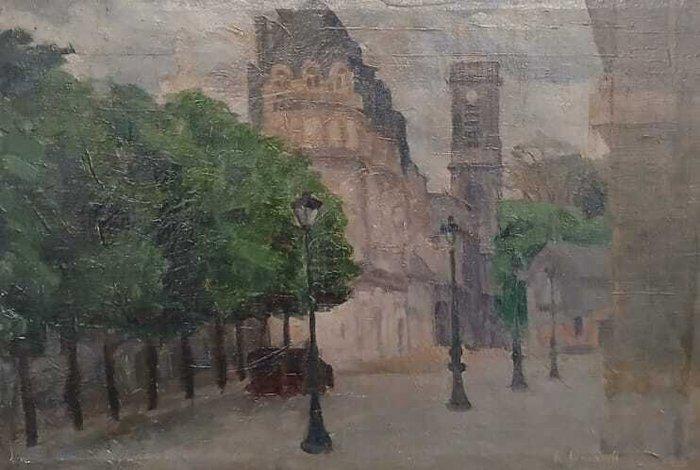 Russische school (XX) - Calles de Paris, Antiek en Kunst, Kunst | Schilderijen | Klassiek