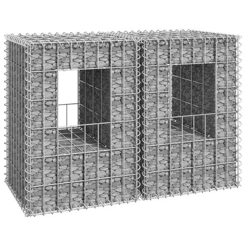 vidaXL Schanskorf palen 2 st 40x40x60 cm ijzer, Tuin en Terras, Palen, Balken en Planken, Nieuw, Verzenden