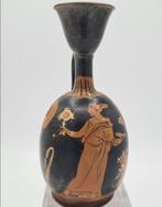 Oud-Grieks, Magna Graecia Keramiek Lekythos - 15 cm  (Zonder, Antiek en Kunst
