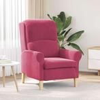 vidaXL Fauteuil Wijnrood 76 x 94 x 102 cm Fluweel, Huis en Inrichting, Fauteuils, Verzenden, Nieuw