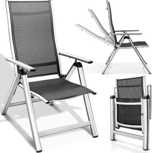 tillvex Premium tuinstoel, 1 stuk, inklapbaar, van aluminium, Huis en Inrichting, Woonaccessoires | Overige, Verzenden
