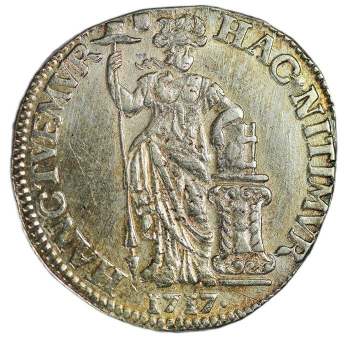 Pays-Bas, Utrecht Generaliteitsgulden 1717 - CNM 2.43.120., Postzegels en Munten, Munten | Nederland
