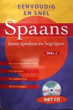 cd spaans leren spreken en begrijpen 2 / eenvoudig en snel, Verzenden, Gelezen