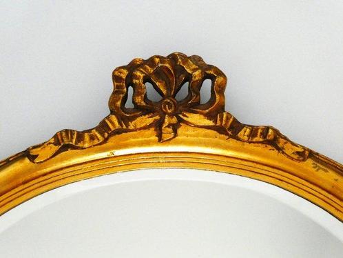Dollanzo - Miroir- Miroir ovale doré à lor fin avec un bord, Antiek en Kunst, Curiosa en Brocante