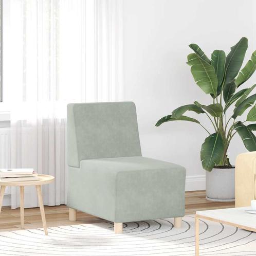 vidaXL Modulaire bank zonder armleuningen lichtgrijs 55 cm, Huis en Inrichting, Zetels | Zetels, Nieuw, Verzenden