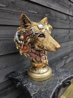 Beeld, Steampunk Wolf - 34 cm - Hars